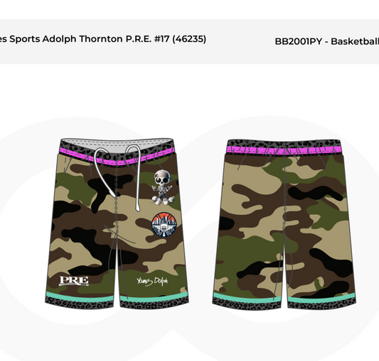 Young Dolph Home Game Basketball Shorts