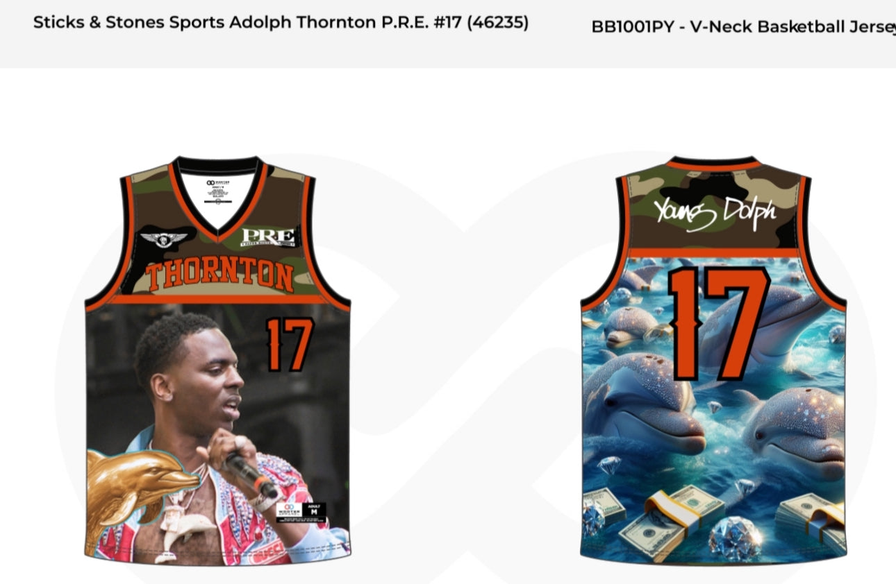 Young Dolph Away Game Basketball Jersey
